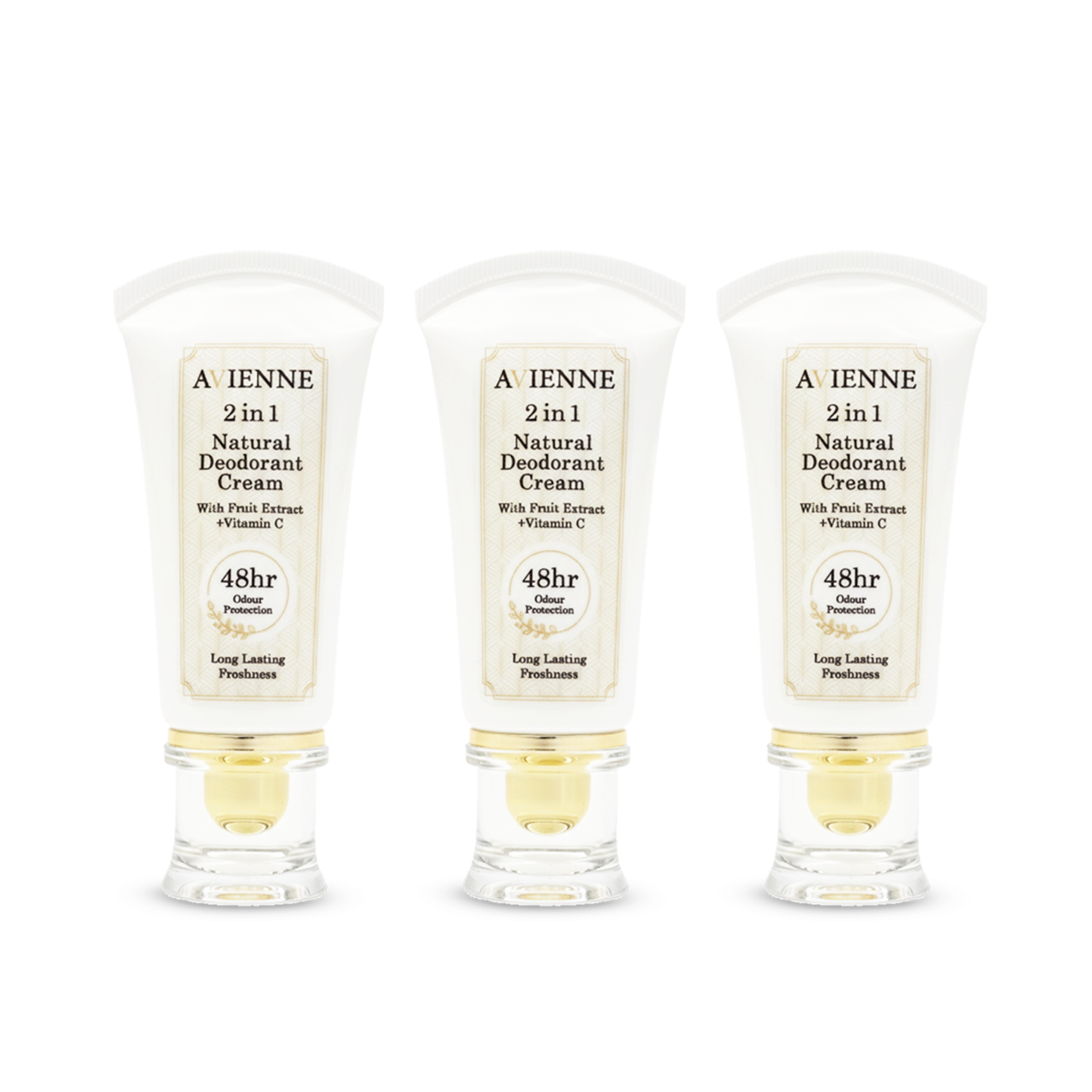 3pcs Avienne 2IN1 Natural Deodorant