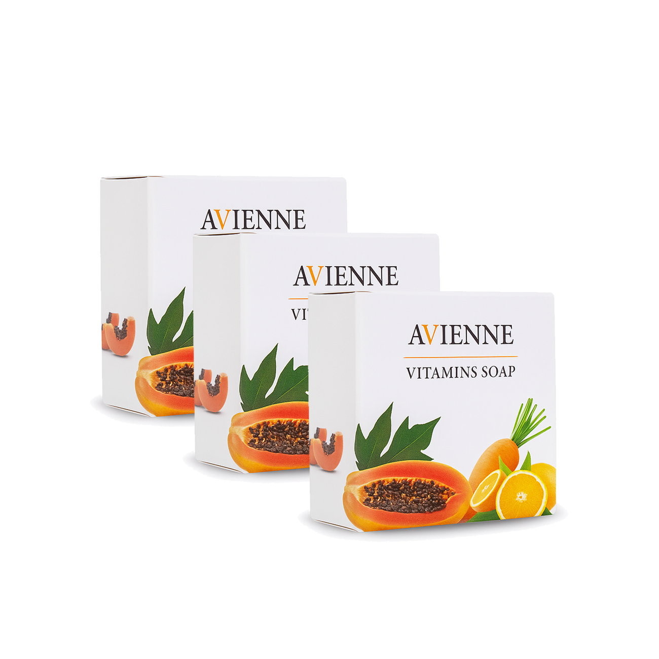 3 pcs Avienne Vitamin Soap